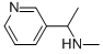 N-メチル-1-(ピリジン-3-イル)エタンアミン 化学構造式