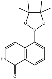 异喹啉酮-5-硼酸酯, 1207448-46-1, 结构式