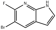 1H-Pyrrolo[2,3-b]pyridine, 5-broMo-6-fluoro- Structure