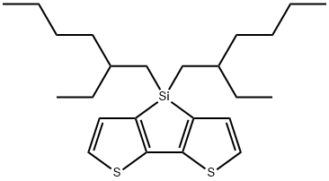 4,4-di-2-ethylhexyl-dithieno[3,2-b:2',3'-d]silole Struktur