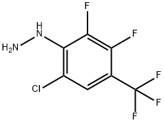 6-氯-2,3-二氟-4-(三氟甲基)苯肼,120769-98-4,结构式