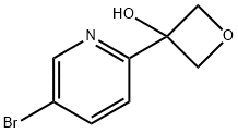 3-(5-BroMo-2-pyridinyl)-3-oxetanol Structure