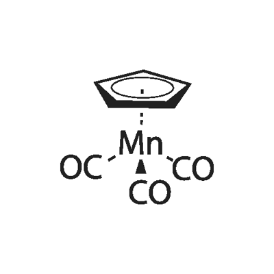 CYCLOPENTADIENYLMANGANESE TRICARBONYL Structure