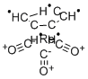 シクロペンタジエニルレニウムトリカルボニル 化学構造式