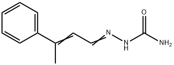 2-(3-Phenyl-2-butenylidene)hydrazinecarboxamide 结构式