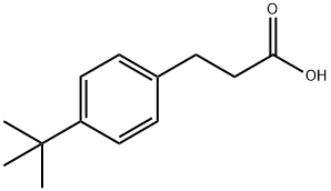 3-(4-叔丁基苯)-丙酸, 1208-64-6, 结构式