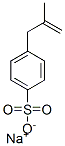 sodium 4-(2-methylprop-2-en-1-yl)benzenesulphonate 结构式