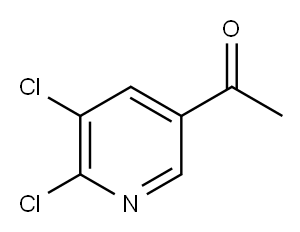 2,3-二氯-5-乙酰基吡啶, 120800-05-7, 结构式
