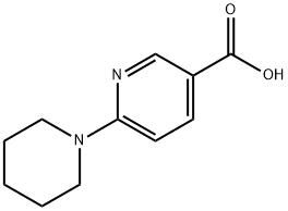 6-ピペリジノニコチン酸 化学構造式