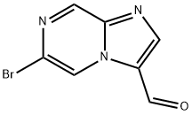 6-溴咪唑并[1,2-A]吡嗪-3-甲醛 结构式