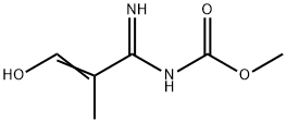 Carbamic  acid,  (3-hydroxy-1-imino-2-methyl-2-propenyl)-,  methyl  ester  (9CI) Struktur