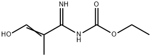 Carbamic  acid,  (3-hydroxy-1-imino-2-methyl-2-propenyl)-,  ethyl  ester  (9CI) Struktur