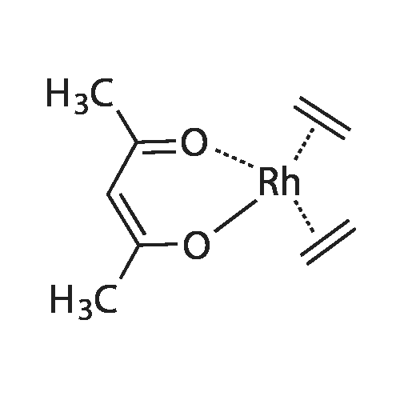 Acetylacetonatobis(ethylene)rhodium(I) Structure