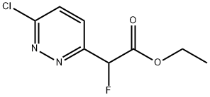 2-(6-氯哒嗪-3-基)-2-氟乙酸乙酯,1208249-84-6,结构式