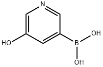 5-羟基吡啶-3-硼酸, 1208308-11-5, 结构式