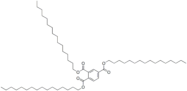 1,2,4-ベンゼントリカルボン酸トリヘキサデシル 化学構造式