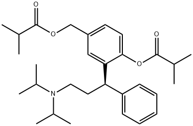 O-イソブチリル(R)-フェソテロジン 化学構造式