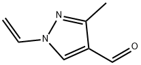 3-甲基-1-乙烯基-1H-吡唑-4-甲醛, 120841-95-4, 结构式