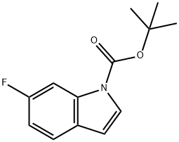 N-(BOC)-6-fluoro-indole Structure