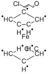 (1-CHLORO-2-FORMYLVINYL)FERROCENE Struktur