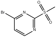 4-ブロモ-2-(メチルスルホニル)ピリミジン 化学構造式