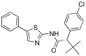 (S)-2-(4-chlorophenyl)-3,3-diMethyl-N-(5-phenylthiazol-2-yl)butanaMide Struktur