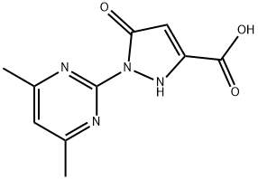 1-(4,6-二甲基嘧啶-2-基)-5-氧代-2,5-二氢-1H-吡唑-3-羧酸, 1208773-19-6, 结构式