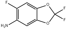 2,2,6-三氟苯并[D][1,3]1,3-二氧杂环戊烯-5-胺 结构式