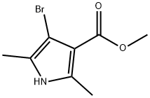 4-溴-2,5-二甲基-1H-吡咯-3-羧酸甲酯,120935-94-6,结构式