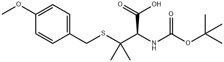 BOC-S-4-メトキシベンジル-L-ペニシラミン 化学構造式