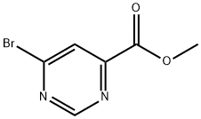 6-溴嘧啶-4-甲酸 甲基酯 结构式