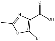 5-溴-2-甲基恶唑-4-甲酸 结构式
