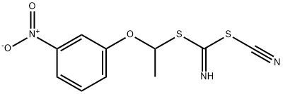 METHYL [(3-NITROPHENOXY)METHYL]CYANOCARBONIMIDODITHIOATE Structure