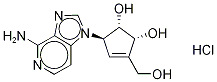 3-Cyclopentene-1,2-diol, 5-(4-aMino-1H-iMidazo[4,5-c]pyridin-1-yl)-3-(hydroxyMethyl)-, (Hydrochloride) (1:1), (1S,2R,5R)- Structure