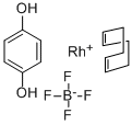 1,5-テトラフルオロほう酸シクロオクタジエン(ヒドロキノン)ロジウム(I) 化学構造式