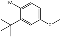 4-ヒドロキシ-3-tert-ブチルアニソール 化学構造式