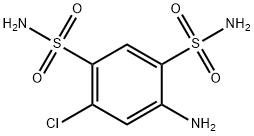 4-Amino-6-chlorobenzene-1,3-disulfonamide Structure