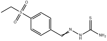 p-(エチルスルホニル)ベンズアルデヒドチオセミカルバゾン 化学構造式