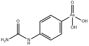 p-ウレイドフェニルアルソン酸 化学構造式