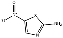 2-アミノ-5-ニトロチアゾール 化学構造式