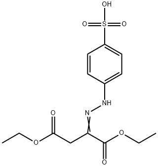 1,4-diethyl 2-[(4-sulphophenyl)hydrazono]succinate Struktur