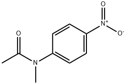 N-(4-ニトロフェニル)-N-メチルアセトアミド 化学構造式