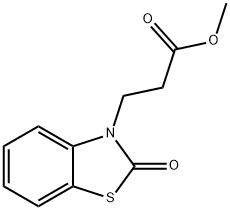 3-(2-氧代-1,3-苯并噻唑-3(2H)-基)丙酸甲酯, 1210-63-5, 结构式