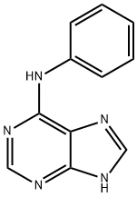 N-苯基-N-(9H-嘌呤-6-基)胺, 1210-66-8, 结构式