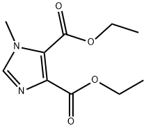 1-メチル-1H-イミダゾール-4,5-二カルボン酸ジエチル 化学構造式
