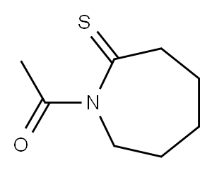 2H-Azepine-2-thione, 1-acetylhexahydro- (9CI) Struktur