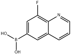 8-氟喹啉-6-硼酸 结构式