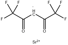 ヘキサフルオロアセチルアセトン酸ストロンチウム 化学構造式