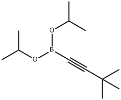 (2-TERT-ブチル-1-エチニル)ジイソプロポキシボラン 化学構造式