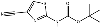 (4-Cyano-thiazol-2-yl)-carbamic acid tert-butyl ester Struktur
